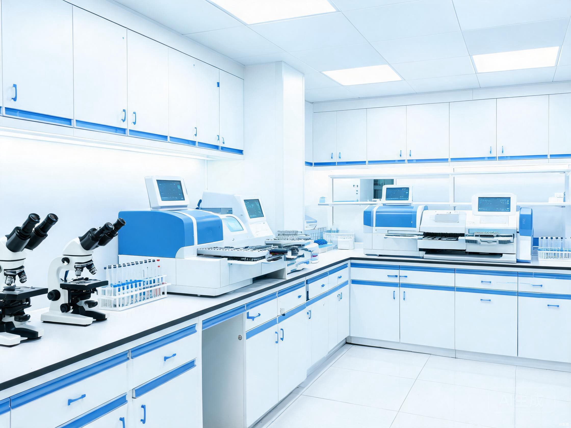 Pathology laboratory analyzers and microscopes