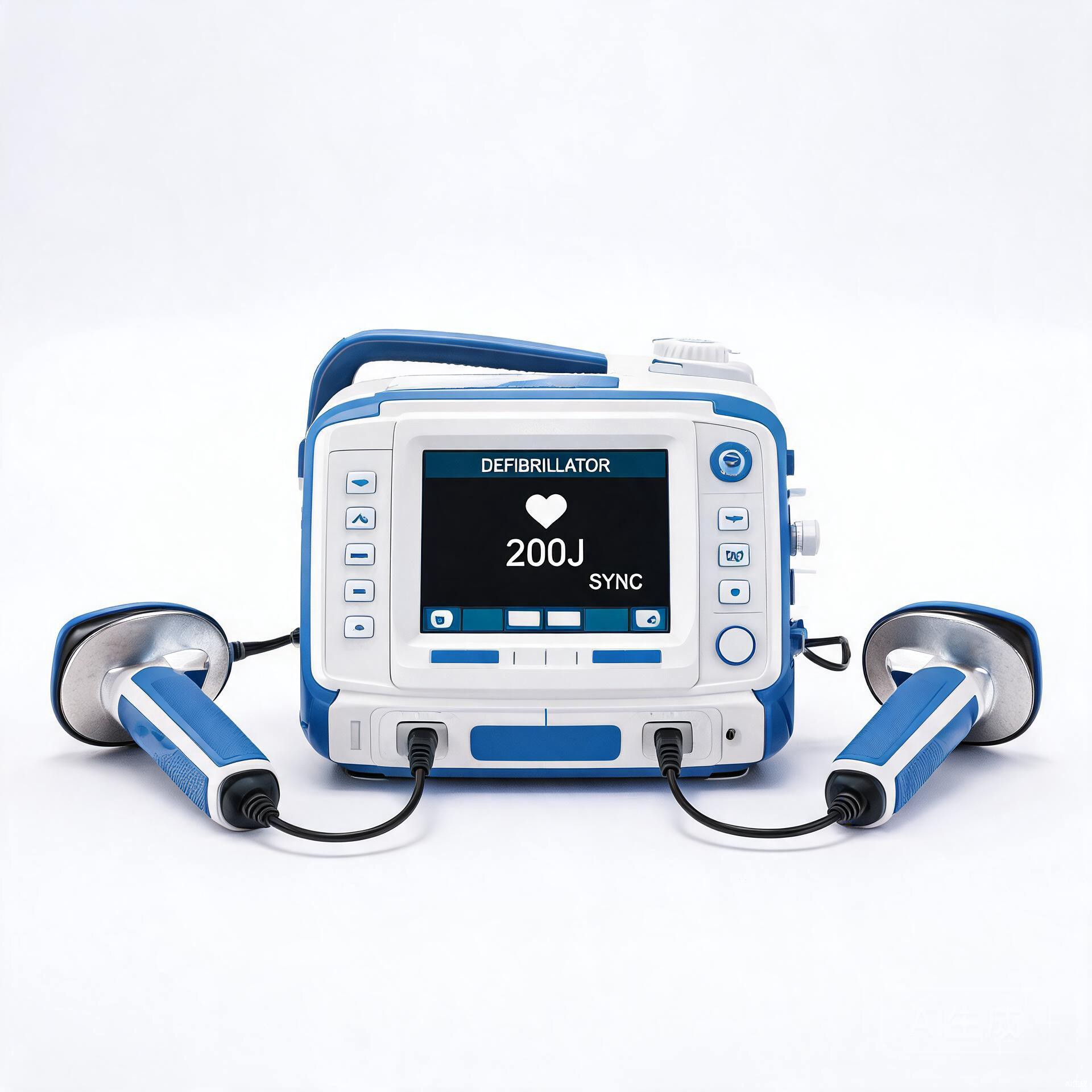 Biphasic defibrillator device